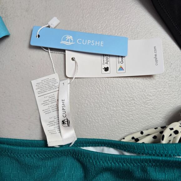 Colorful Swim Bundle Women's Large 7 Pieces 1 Tops & 6 Bottoms / 5 Are NWT - Picture 10 of 14